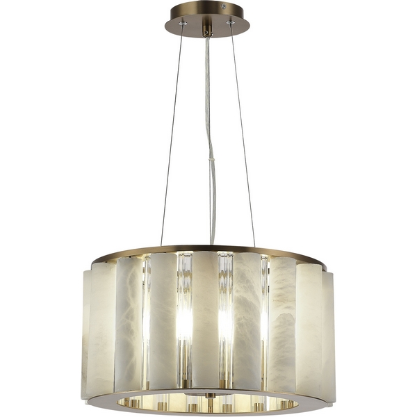 

Подвесной светильник ST Luce Delight SL1516.303.06 Бронза, Прозрачный/Белый алебастр E14 6*40W, Delight SL1516.303.06