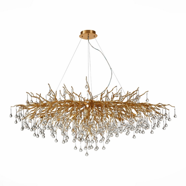

Подвесная люстра светодиодная ST Luce Savona SL1651.203.15, Золото, Savona SL1651.203.15