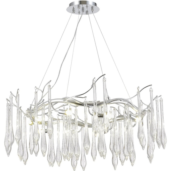

Подвесной светильник ST Luce Teardrops SL1660.103.10 Хром/Хром, Прозрачный G9 10*5W 4000K, Teardrops SL1660.103.10