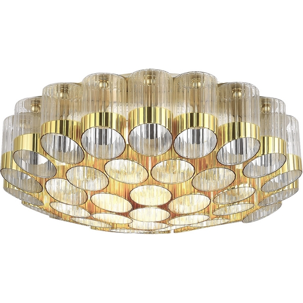 

Потолочная люстра ST Luce Accord SL1662.302.19 Латунь/Латунь, Прозрачный E14 19*60W, Accord SL1662.302.19