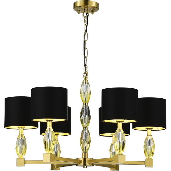 

Подвесная люстра ST Luce Lingotti SL1759.303.06 Латунь/Черный E14 6*40W, Lingotti SL1759.303.06