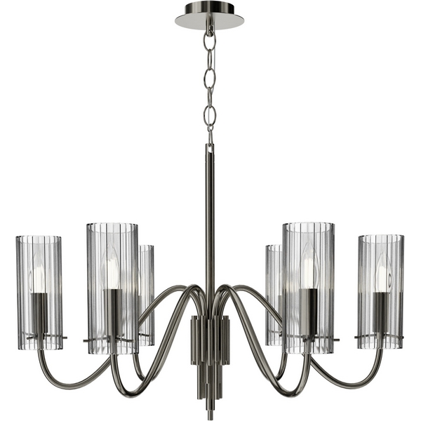 

Подвесная люстра ST Luce SL2005 SL2005.103.06 никиль/прозрачный E14 6*40W, SL2005 SL2005.103.06