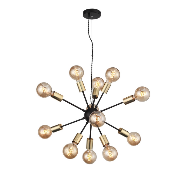 

Подвесная люстра светодиодная Foglione SL437.403.12 (ST Luce), Золото, Foglione SL437.403.12