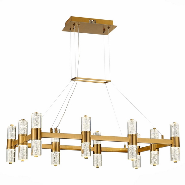 

Подвесная люстра светодиодная Латунь/Прозрачный 20*2,5W 4000K ST Luce Gemina SL6007.203.20, Gemina SL6007.203.20