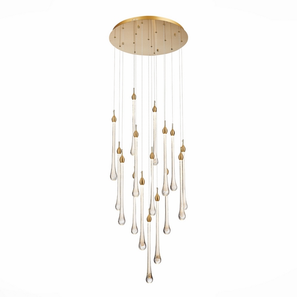 

Подвесной светильник хрустальный светодиодный ST Luce Faenza SL6103.203.16, Золото, Faenza SL6103.203.16