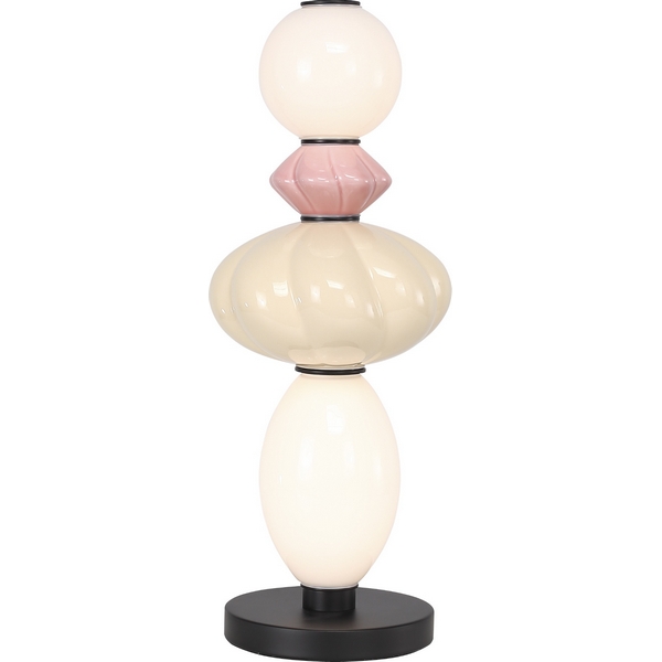 

Настольная лампа с бусинами ST Luce Florentini SL6134.404.01 черный/розовый, желтый, опаловый LED 1*16W 3000K, Белый, Florentini SL6134.404.01