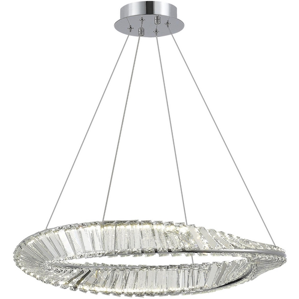 

Подвесной светильник ST Luce Ritorto SL6204.101.01 Хром/Прозрачный LED 1*32W 4000K, Ritorto SL6204.101.01