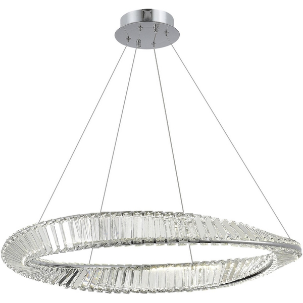 

Подвесной светильник ST Luce Ritorto SL6204.111.01 Хром/Прозрачный LED 1*45W 4000K, Ritorto SL6204.111.01
