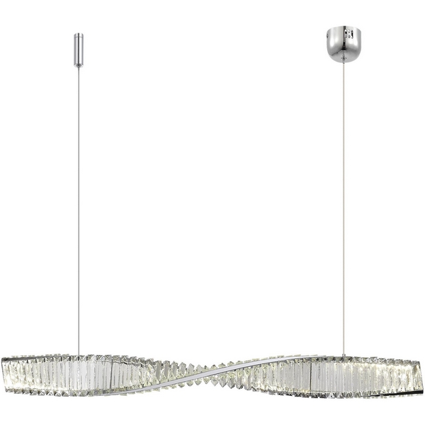 

Подвесной светильник ST Luce Elica SL6205.123.01 Хром/Прозрачный LED 1*25W 3000K, Elica SL6205.123.01