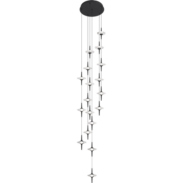 

Светильник подвесной ST Luce Zenith SL6231.403.18 Черный/Прозрачный LED 18*5W 4000K, Zenith SL6231.403.18