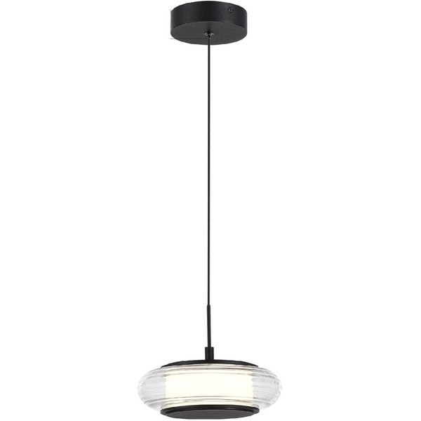 

Подвесной светильник ST Luce Frittela SL6239.403.01 черный/прозрачный LED 1*7W 3000K, Frittela SL6239.403.01