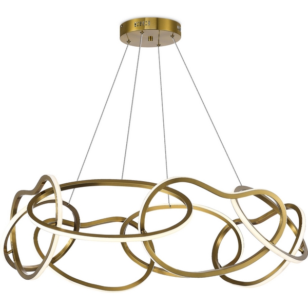 

Подвесная люстра ST Luce Abra SL6505.203.84 Золотистый/Золотистый LED 1*84W 4000K, Abra SL6505.203.84