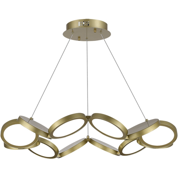 

Светильник подвесной ST Luce Rio SL6508.203.01 Матово Золотистый/Белый LED 1*60W 4000K, Золото, Rio SL6508.203.01