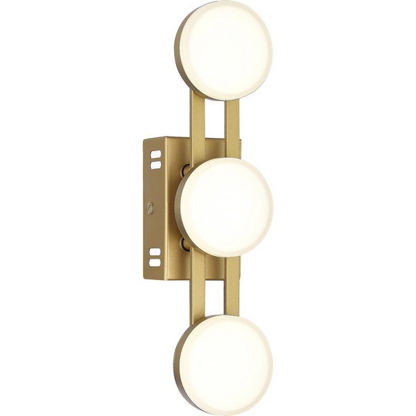 

Настенный светильник ST Luce Monro SL6610.201.03 золотистый/белый LED 1*6W 4000K, Золото, Monro SL6610.201.03