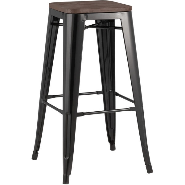 

Стул барный Stool Group TOLIX WOOD черный глянцевый УТ000001194, Tolix УТ000001194