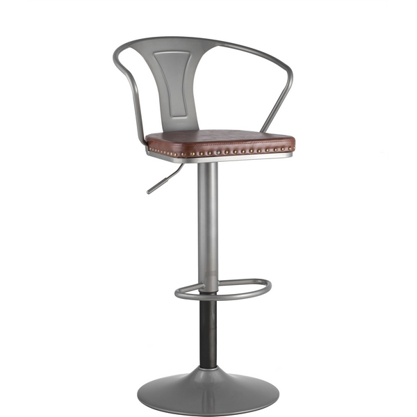 

Стул барный Stool Group TOLIX ARMS SOFT серебристый УТ000001295, Tolix Arms Soft УТ000001295