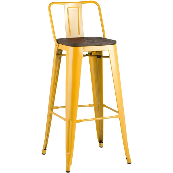 

Стул барный Stool Group TOLIX WOOD со спинкой желтый УТ000001866, Tolix УТ000001866