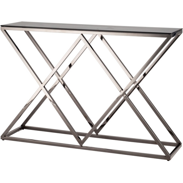 

Консоль Stool Group ИНСИГНИЯ 115*30 сталь темный хром стекло smoke УТ000001969, Черный, Инсигния УТ000001969