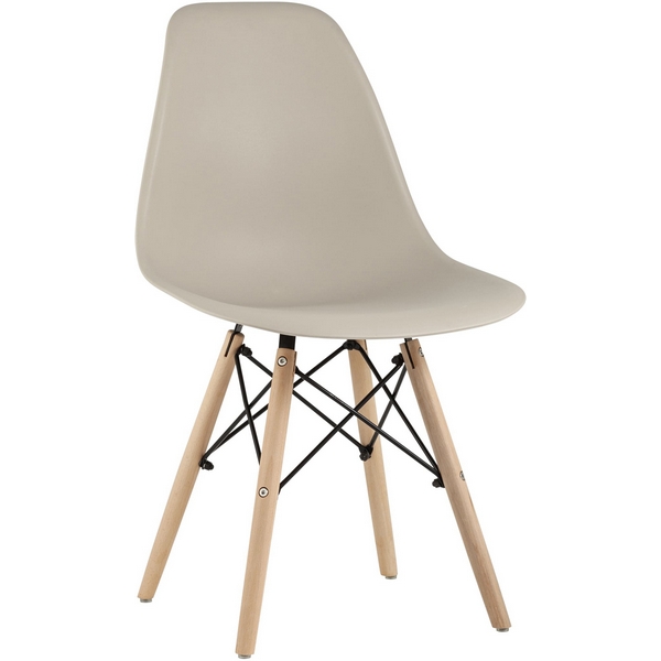 

Стул Stool Group Eames Style DSW бежевый x4 УТ000003475, Style DSW УТ000003475