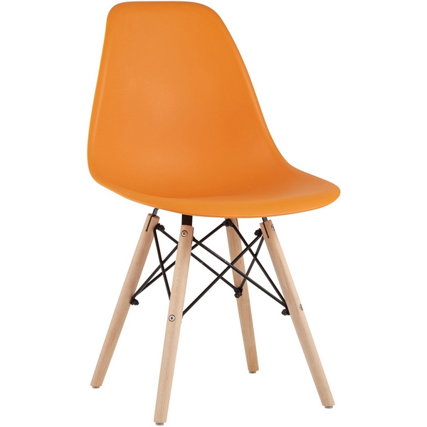 

Стул Stool Group Eames Style DSW оранжевый x4 УТ000003482, Style DSW УТ000003482