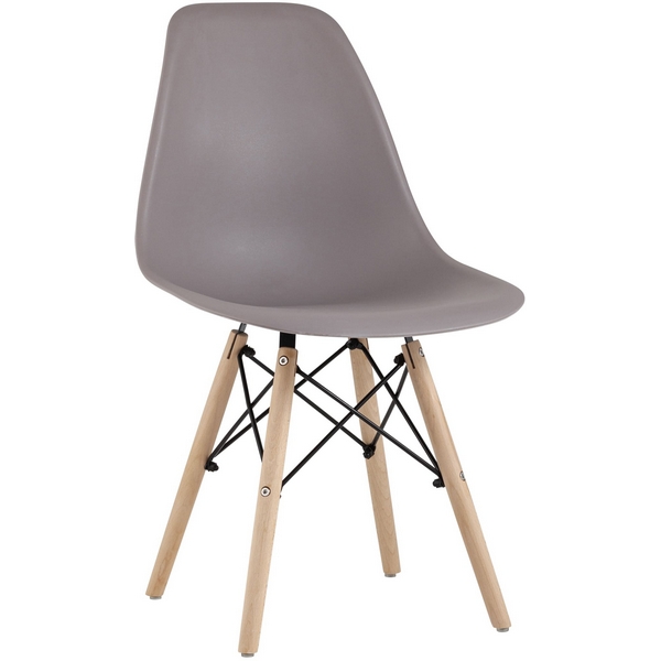

Стул Stool Group Eames Style DSW темно-бежевый x4 УТ000003484, Темно-серый, Style DSW УТ000003484