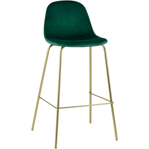 

Стул барный Stool Group Валенсия велюр зеленый золотые ножки УТ000004434, Валенсия УТ000004434
