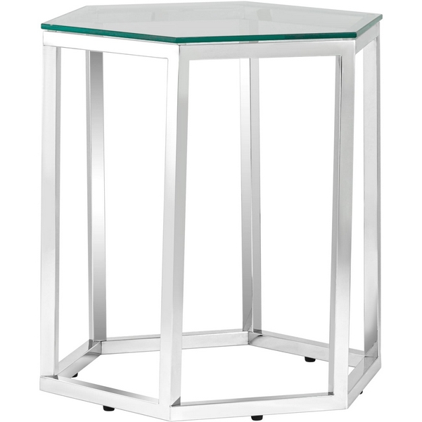 

Журнальный стол Stool Group ГЕКС серебро УТ000004638, Гекс УТ000004638