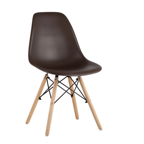 

Стул Stool Group Eames DSW коричневый x4 УТ000005350, DSW УТ000005350