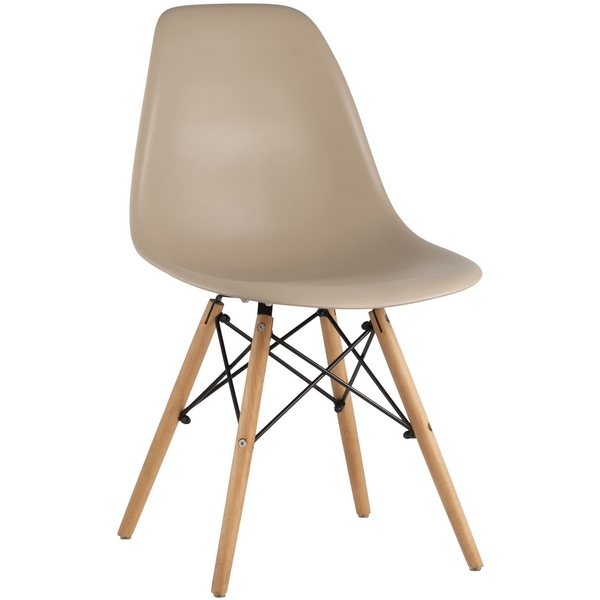 

Стул Stool Group Eames DSW бежевый x4 УТ000005356, Серый, DSW УТ000005356