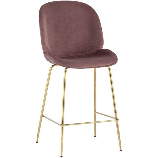 

Стул полубарный Stool Group Beetle со спинкой темно-розовый УТ000006593, Beetle УТ000006593