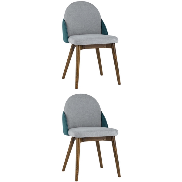 

Стул HELGA светло-серый/бирюзовый 2 шт. (Stool Group), УТ000024034