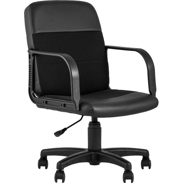 

Кресло офисное Чарли М экокожа ткань черный (Stool Group), УТ000025374