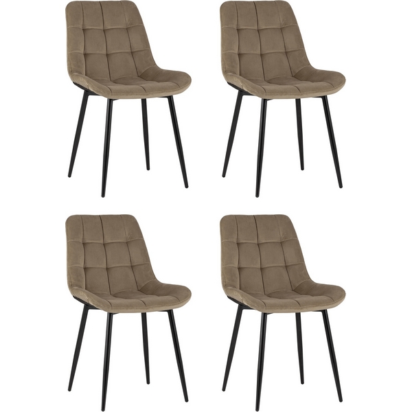 

Стул Флекс велюр капучино 4 шт. Stool Group арт.УТ000035426, Коричневый, Флекс УТ000035426