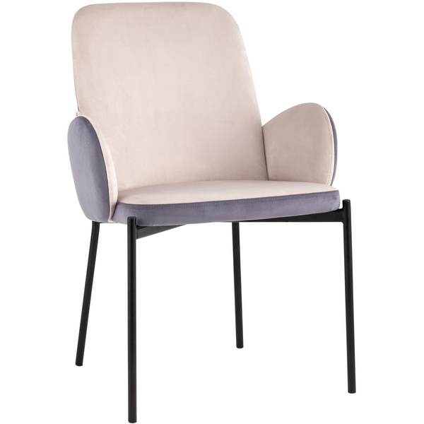 

Стул Дивора велюр светло-розовый с пыльно-сиреневой спинкой Stool Group УТ000035489, УТ000035489