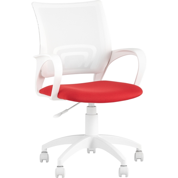 

Кресло офисное TopChairs ST-BASIC-W красная ткань крестовина белый пластик УТ000036062 Stool Group, Красный, ST-BASIC-W УТ000036062