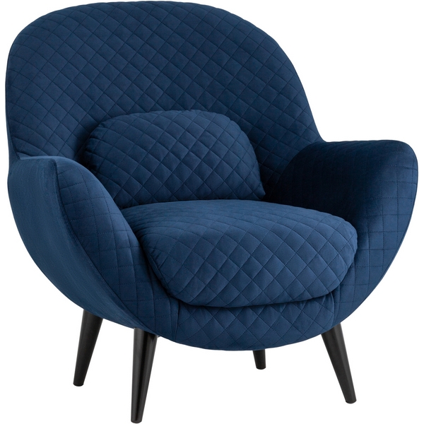 

Кресло Карл велюр тёмно-синий Stool Group Карл УТ000036311, Карл УТ000036311