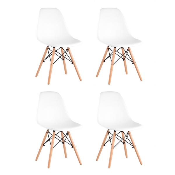 

Стул Eames Style DSW белый x4 (разборный каркас) Stool Group арт.УТ000036422, Style DSW УТ000036422