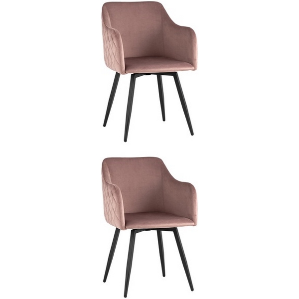 

Стул Ника вращающийся велюр пыльно-розовый 2 шт. Stool Group (арт.УТ000036517), Ника УТ000036517