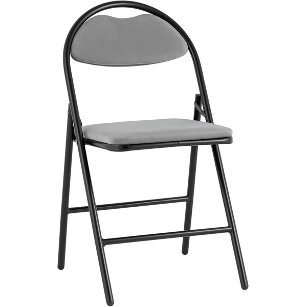 

Стул складной Hagen велюр серый каркас черный УТ000036892 Stool Group, Hagen УТ000036892