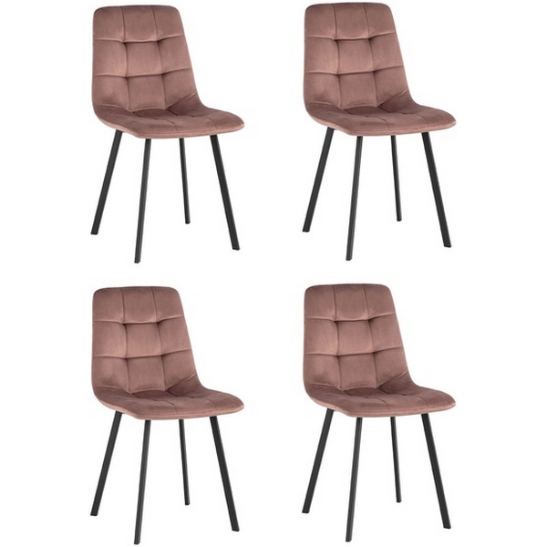 

Стул Chilly велюр пыльно-розовый 4 шт. Stool Group (арт.УТ000037219), Chilly УТ000037219