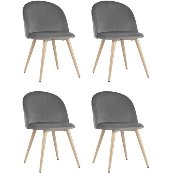

Стул Лион велюр серый 4 шт Stool Group (арт.УТ000037451), Лион NEW УТ000037451