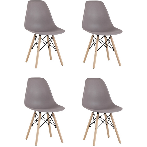 

Стул Stool Group Eames Style DSW темно-бежевый x4 (разборный каркас) арт.УТ000037612, Style DSW УТ000037612
