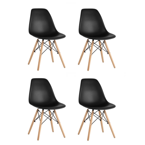 

Стул Eames Style DSW черный x4 (разборный каркас) Stool Group арт.УТ000037613, Style DSW УТ000037613