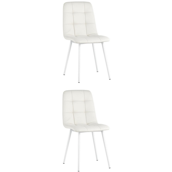 

Стул Stool Group Oliver экокожа белый белые ножки 2 шт арт.УТ000037734, OLIVER УТ000037734