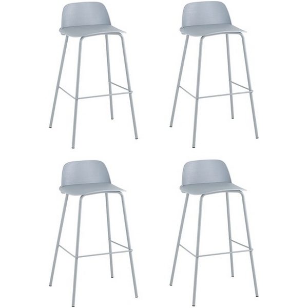

Стул барный Mist серо-голубой 4 шт Stool Group (арт.УТ000038330), Mist УТ000038330