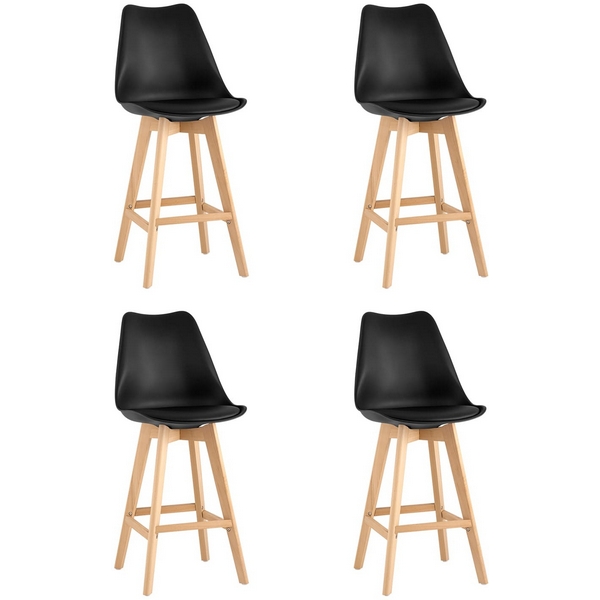 

Стул барный FRANKFURT черный 4 шт Stool Group арт.УТ000038334, Frankfurt УТ000038334