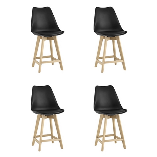 

Стул полубарный Frankfurt, черный 4 шт Stool Group арт.УТ000038486, УТ000038486
