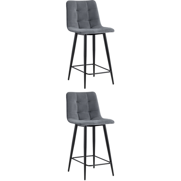 

Стул полубарный Джанго велюр тёмно-серый 2 шт. Stool Group арт.УТ000038506, Темно-серый, Джанго УТ000038506