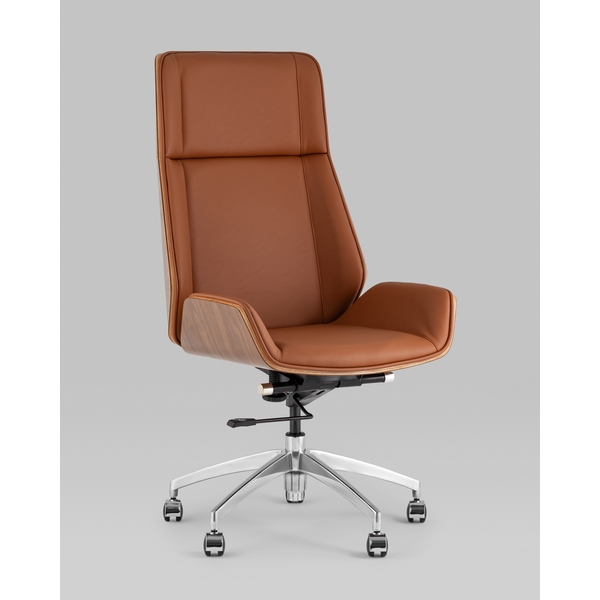 

Кресло руководителя TopChairs Crown SN коричневый, Crown УТ000038531