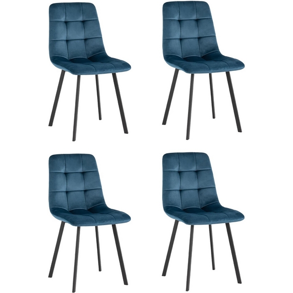 

Стул Stool Group Chilly велюр сине-зеленый 4 шт. арт.УТ000039338, Chilly УТ000039338